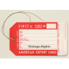 American Export Lines - First Class (Vintage Shipping Line Luggage Tag)