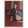Nude Ginger Head In Kimono / Breast Slip - Interior (Vintage Photo DDR 1960s)