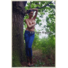Slim Natural Semi Nude Undresses In Forest*4 / Topless (Digital Photo Print ~2000s)