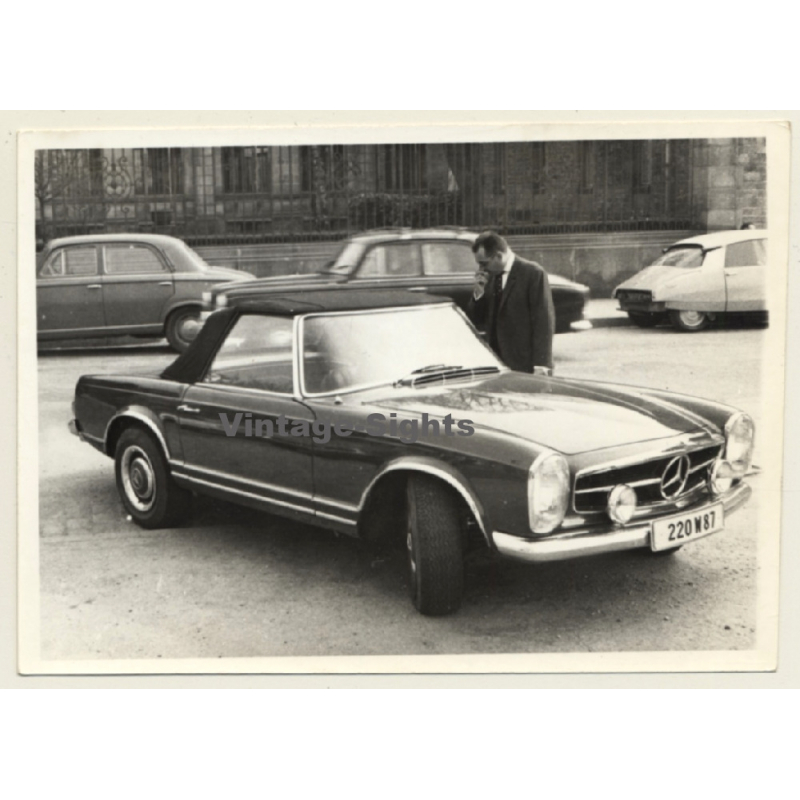 Rallye Du Limousin 1964: Mercedes SL Pagode (Vintage Photo)