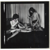 3 Stunning Semi Nudes In Catfight*20 / Boobs - BDSM (Vintage Contact Sheet Photo 1970s)