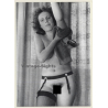 Natural Semi Nude Curlyhead Dries Armpits / Suspenders - Fishnets (Vintage Photo GDR ~1980s)