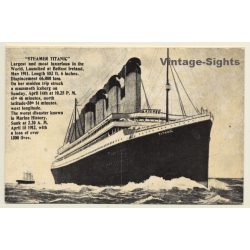 RMS Titanic White Star Liner (PC Silver-Tone 1970s)