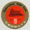 International Hotel Kyoto - Kyoto / Japan (Vintage Luggage Tag)