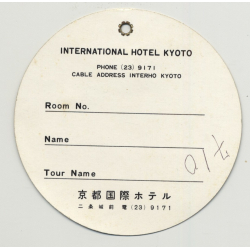 International Hotel Kyoto - Kyoto / Japan (Vintage Luggage Tag)