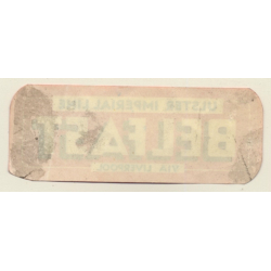 Ulster Imperial Line - Belfast Via Liverpool (Vintage Shipping Line Label)