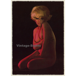 Blonde Nude Showgirl With Bob*1 / Pin-Up - Risqué (Vintage PC...