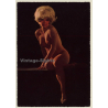 Blonde Nude Showgirl With Bob*2 / Pin-Up - Risqué (Vintage PC 1960s/1970s)