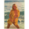 Pretty Blonde Semi Nude Beach Bunny  / Pin-Up - Risqué (Vintage PC 1960s/1970s)