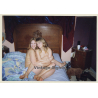 2 Nude Females Embracing On Bed / Smile (Vintage Photo ~1990s)