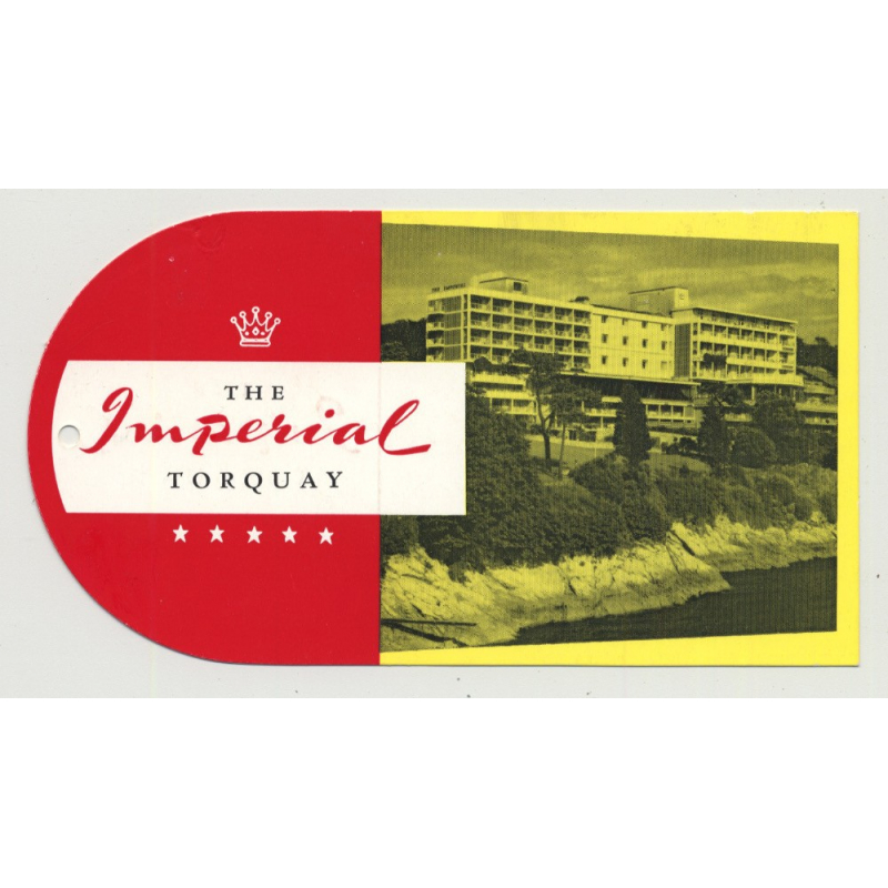 The Imperial - Torquay / Great Britain (Vintage Luggage Tag)