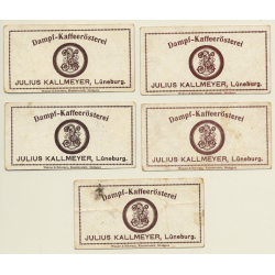Kallmeyer Dampf-Kaffeerösterei: 5 x Schillers Dramen (Sammelkarten / Vintage Trading Cards )