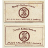 Kallmeyer Dampf-Kaffeerösterei: 2 x Sagenhafte Stätten Am Rhein (Sammelkarten / Vintage Trading Cards )