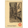 Red Star Line Antwerpen: De Palingbrug / Wood Engraving (Vintage PC 1911)