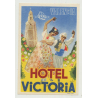 Hotel Victoria - Valencia (2) / Spain (Luggage Label)