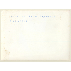 Ciutadella / Menorca: Taula De Torre Trencada (Vintage Photo  ~1960s)
