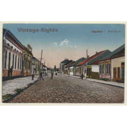 Jagodina / Serbia: Alsó Fó-Út - Lower Street (Vintage Postcard)