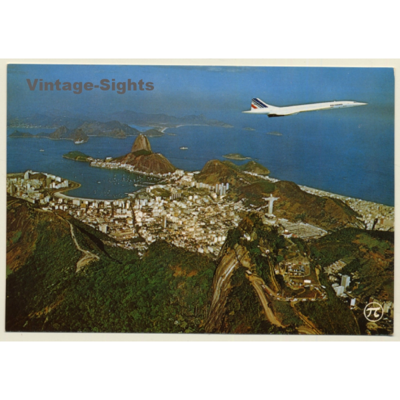 Air France: Concorde Over Rio De Janeiro / Aviation (Vintage PC) Air France: Concorde Over Rio De Janeiro / Aviation (Vintage PC)
