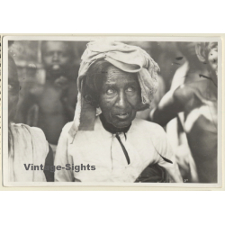 Female Indian Beggar / Turban - Local People (Vintage Photo ~1930s)