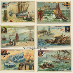 Kallmeyer: 6 x Seedienst (Sammelkarten / Vintage Trading Cards )