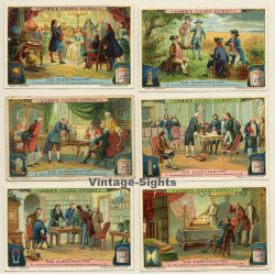 Liebig: 6 x Die Elektrizität (Sammelbilder / Vintage Trading Cards )