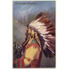 Sioux Chief Yellow Thunder - Native American (Vintage PC ~1910s)