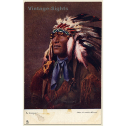 Chief Le Scalpeur - Native American (Vintage PC ~1910s)