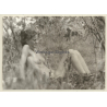 Natural Slim Nude Rests On Meadow / Nudism (Vintage Photo GDR ~1980s)