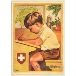 Schweizer Bundesfeier 1930 / Rotes Kreuz (Vintage Postal...