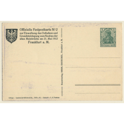 Offizielle Festpostkarte N°2 / Frankfurt Osthafen (Vintage Postal Stationery 1912)
