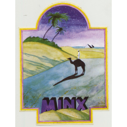 Minx (Vintage Fashion Label Sticker 1980s) CAMEL - PYRAMID