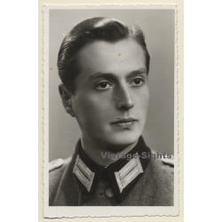 Portrait Of Young German Soldier In Uniform*4 / Gay INT (Vintage RPPC 1930s/1940s)