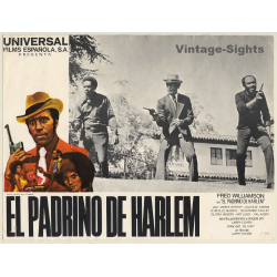 El Padrino De Harlem - Black Caesar*3 Blaxploitation (Vintage Cinema Display 1973)