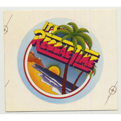 It's Reggae Time - Burning Sounds (Rare Vintage UK Promo Sticker 1979)