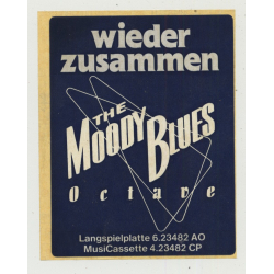 The Moody Blues - Octave (Rare Vintage German Promo Sticker 1978)
