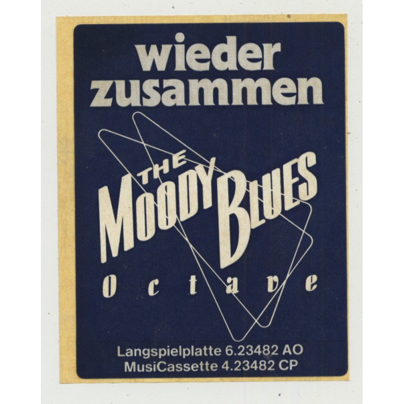 The Moody Blues - Octave (Rare Vintage German Promo Sticker 1978) The Moody Blues - Octave (Rare Vintage German Promo Sticker 1978)