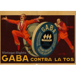 Jean D'Ylen: Gaba Contra La Tos (Rare Vintage Poster France...