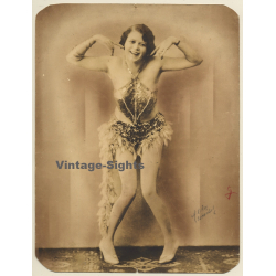 M. Okos / Istanbul: Turkish Charleston Dancer (Vintage Photo ~1920s/1930s)