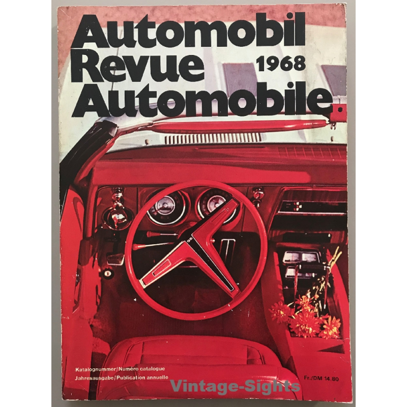 Automobil Revue 1968 (Vintage Catalog 506 Pages & Lots Of Photos)