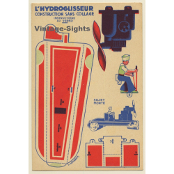 La Blédine - Le Blécao: L'Hydroglisseur / Gougeon (Vintage Adertisement PC 1930s/1940s)