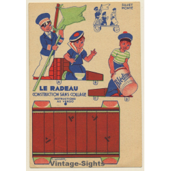 La Blédine - Le Blécao: Le Radeau / Gougeon (Vintage Adertisement PC 1930s/1940s)