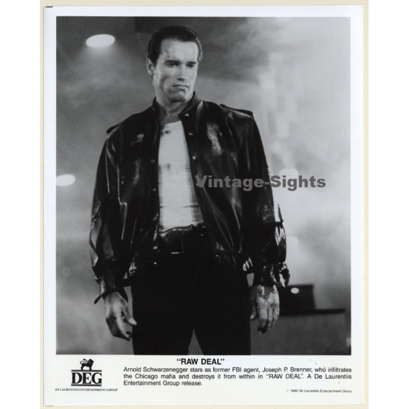 Arnold Schwarzenegger- Raw Deal*3 / Movie Still (Vintage Photo 1986) Arnold Schwarzenegger- Raw Deal*3 / Movie Still (Vintage Photo 1986)