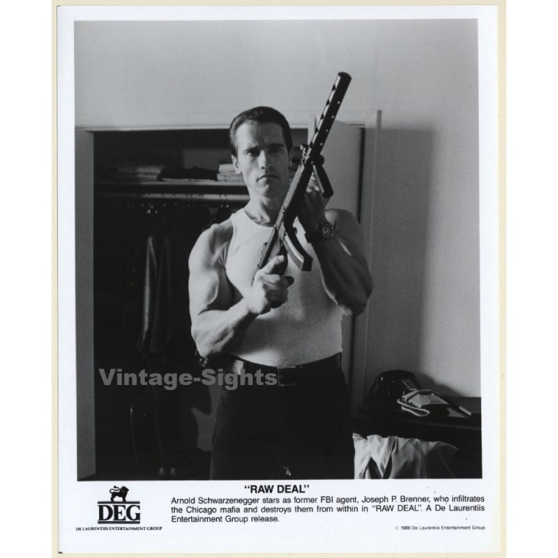 Arnold Schwarzenegger- Raw Deal*4 / Movie Still (Vintage Photo 1986) Arnold Schwarzenegger- Raw Deal*4 / Movie Still (Vintage Photo 1986)