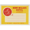 Mount Millais Hotel - Jersey / U.K. (Vintage Luggage Label)