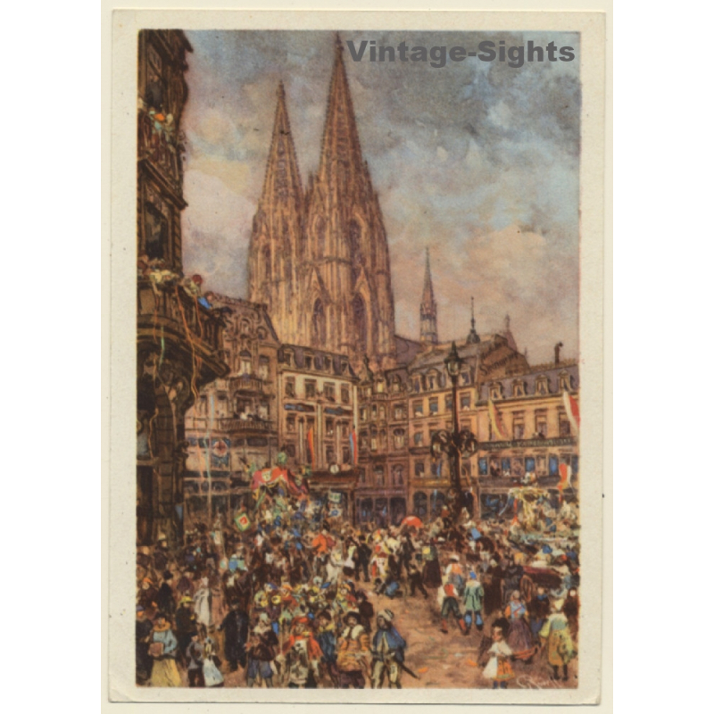 Köln Karneval - Ne Schöne Gruß - Dom (Vintage Postal Stationery 1939)