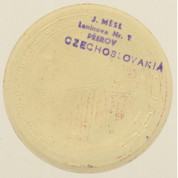 Ostrava / Czech Republic: Hotel Palace (Vintage Luggage Label)