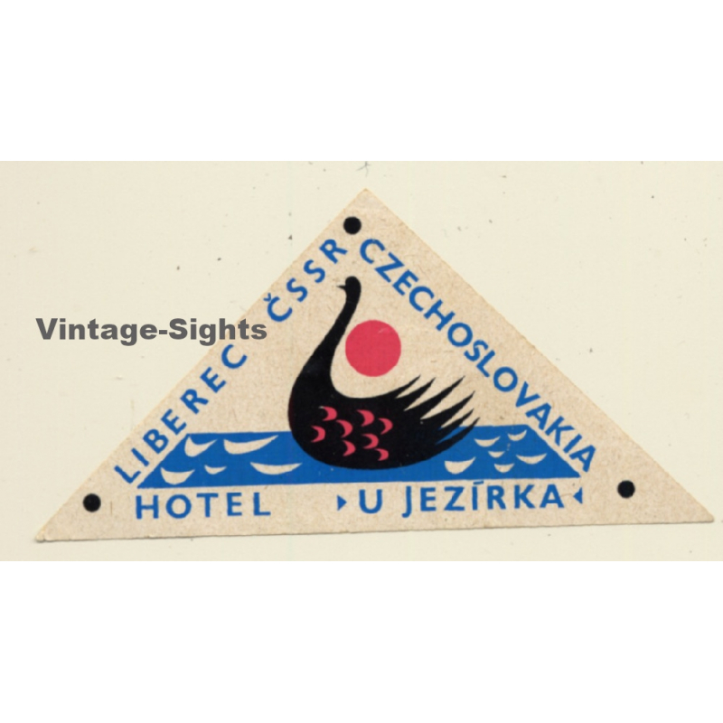 Liberec / Czech Republic: Hotel U Jezirka (Vintage Luggage Label) Liberec / Czech Republic: Hotel U Jezirka (Vintage Luggage Label)