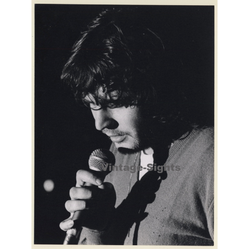 Daniel Balavoine On Stage*1 / Close-up (Vintage Press Photo 1970s/1980s)