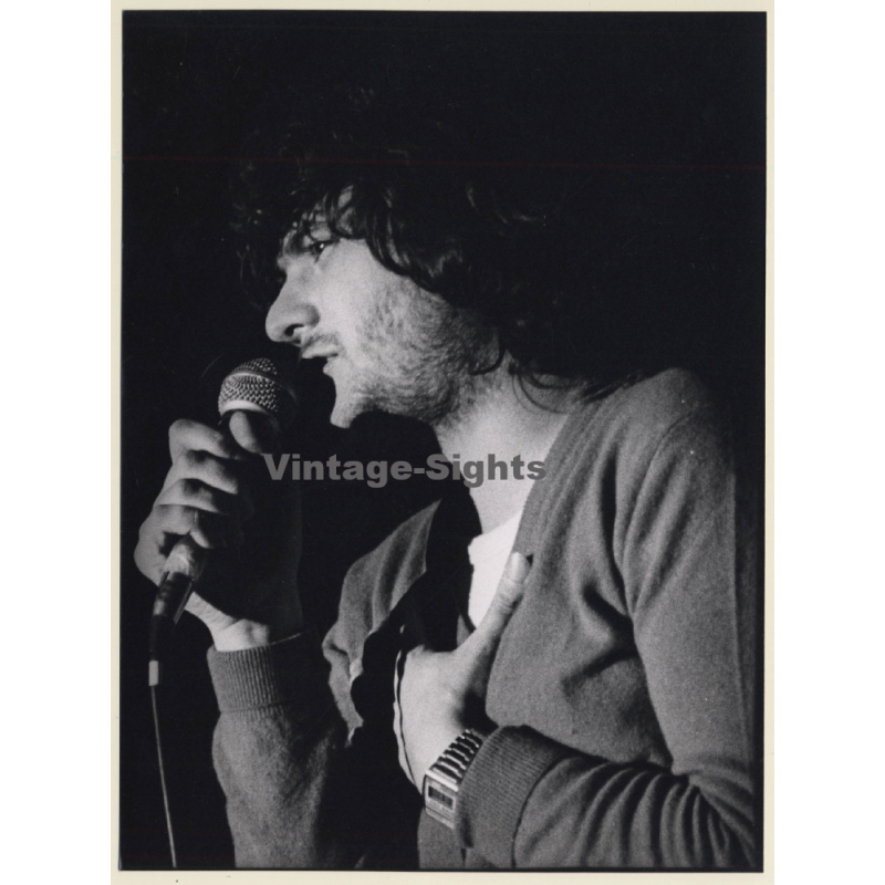 Daniel Balavoine On Stage*2 / Close-up (Vintage Press Photo 1970s/1980s)