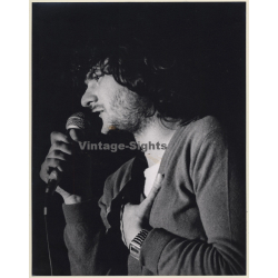 Daniel Balavoine On Stage*7 / Close-up (Large Vintage Press Photo 1970s/1980s)